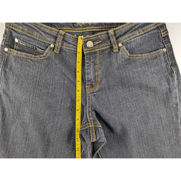 Rocawear Skinny Women's size 13 Dark Wash Blue Denim Jeans - Picture 3 of 9